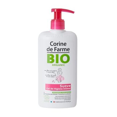 Corine De Farme Organic Naturalny łagodny środek do czyszczenia z kwiatem wiśniowym, 250 ml, biały