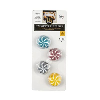 Lily cook CMKB5423 SET 100 Moldes PAPEL śr. 4,5 cm