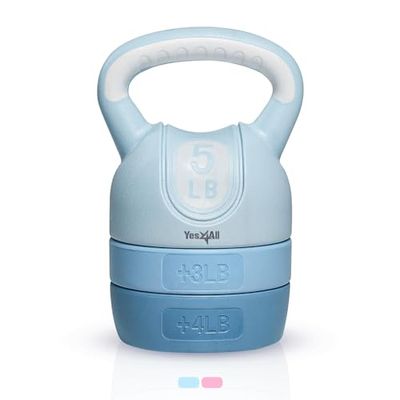 Yes4All DYNB Adjustable Kettlebell, 5.4 kg, Blue