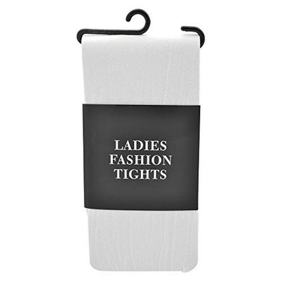 Bristol Novelty BA577 Collants Blancs pour Femme, Couleur Blanc