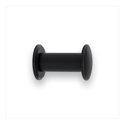 EVI Herrajes Bathroom Hanger | Stainless Steel Wall Hanger | Black Lacquered | for Hanging Clothes, Coats or Towels| Towel Rack with Invisible Screw | 188CBNG