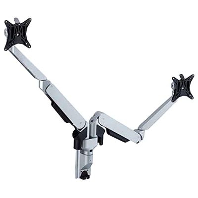 BeMatik - Dubbel ondersteunende flatscreen VESA 75 mm 100 mm met scharnierende wandarm