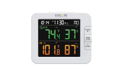 Explore Scientific WSH4102 Smart väderstation med flera kanaler trådlös sensor vit