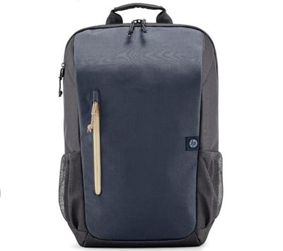 HP 18L Travel Zaino per Notebook da 15.6”, creato con materiale riciclato, scomparto dedicato per computer e tablet, tasche interne Imbottite, impermeabile, espandibile fino a 21 litri, Blue