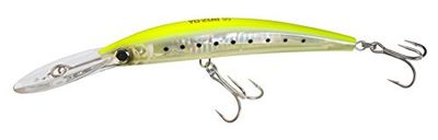 Yo-Zuri Crystal 3D Minnow Leurre coulant, Chartreuse Silver