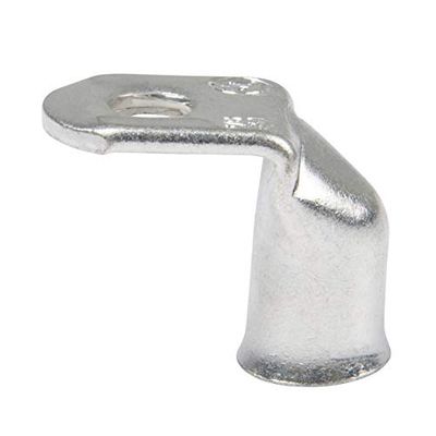 ANCOR 262295 90° cynowana miedziana końcówka 2/0 x 5/16, otwór na śrubę, 2 sztuki, srebrny, 2/0 AWG