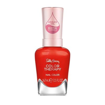 Sally Hansen Colour Therapy Nail Polish with Argan Oil, 14.7 ml, Red-Iance