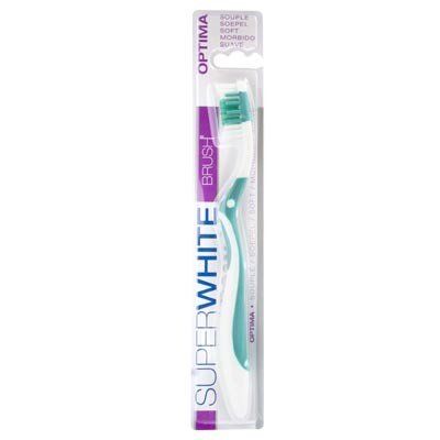 SUPERWHITE Optima Brosse à Dents Souple Bleu, rose ou vert - 1 unité