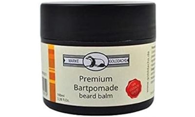 Golddachs Pommade à barbe de qualité supérieure dans une boîte en plastique.