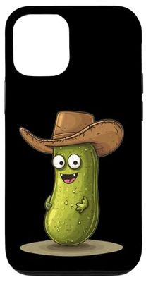 Funny Pickle in Cowboy Hat Costume for Boys and Girls Case for iPhone 12/12 Pro