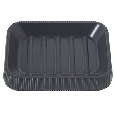 DRW Porte-Savon de Bain Acrylique en Gris 2,5 x 13 x 9 cm