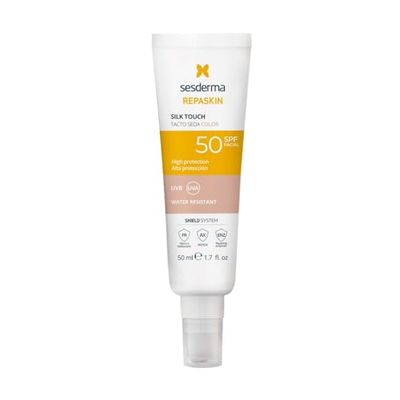 Protector Solar con Color Sesderma REPASKIN Spf 50 50 ml Sedoso