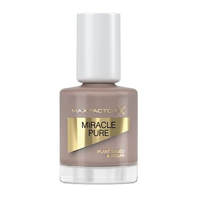 Max Factor Smalto Unghie Miracle Pure Nail Colour, Smalto 100% Vegano, con Formula Traspirante, Asciuga Velocemente, Formato 12 ml, Colore 812 Spiced Chai