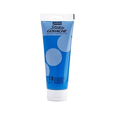 Pébéo Studio Gouache Tinta (220 ml), cor azul cerúleo