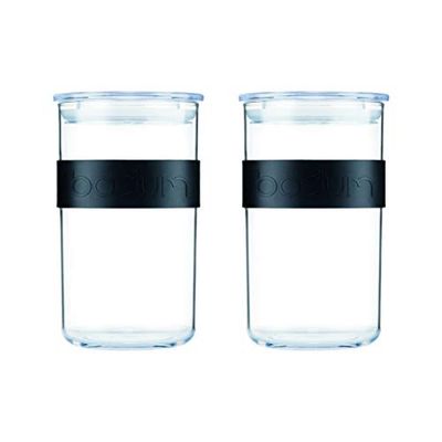BODUM K11829-01SA Voorraadpot, Zwart, 1 l