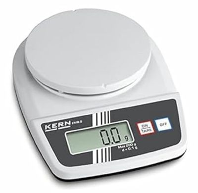 KERN Báscula de precisión para estudios experimentales, 500 g, legibilidad de 0,1 g, 5 unidades