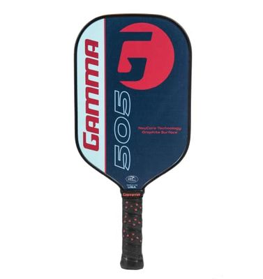 GAMMA Sports Adult 505 Pro Pickleball-paddel, texturerad grafitansikte paddel med utökat handtag