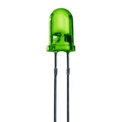 25 led standard 3mm - verde diffondente