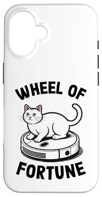Wheel Of Fortune Cat Joke Robot Vacuum Cleaner Cat Case for iPhone 16