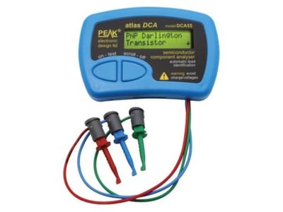 VELLEMAN - DCA55 Halvledaranalysator 166078, svart och blå