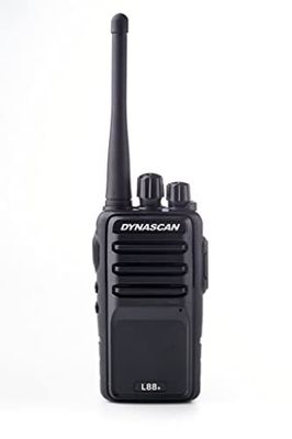 Dynascan - Walkie Talkie para uso livre, Dynascan L-88 | PMR-446 | com 8 canais, 500 mW, bateria de 1,600 mAh | em cor preta