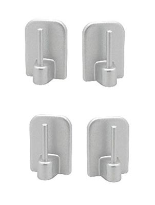 ATELIERS 28 Supports - Crochets adhésifs/Autocollant pour Tringle de vitrage - (Gris Lot de 8)