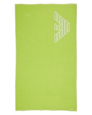 EMPORIO ARMANI Towel Beachwear Asciugamano Mare, Punzonatrice Lime, Taglia Unica Unisex-Adulto