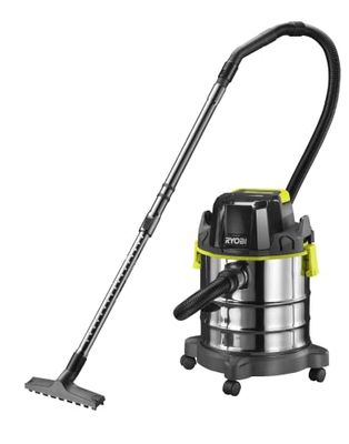 RYOBI - RYOBI snoerloze nat- en droogzuiger - R18WDV-0 - RVS tank - 18L (zonder accu en oplader)