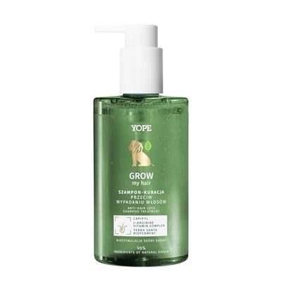 YOPE SHAMPOO ANTI HAIR LOSS |CAPIXYL SUPPORTS HAIR GROWTH |B - COMPLEX FORMULA STIMULATES MICROCIRCULATION| AVOCADO, SUNFLOWER, FLAX OILS NOURISHES | 96% INGREDIENTS OF NATURAL ORIGIN | 300ml