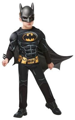 Rubie's Costume Batman Black Core Deluxe Inf, Cartoni Animati, Multicolore, 9-10 Años, 300075-XL