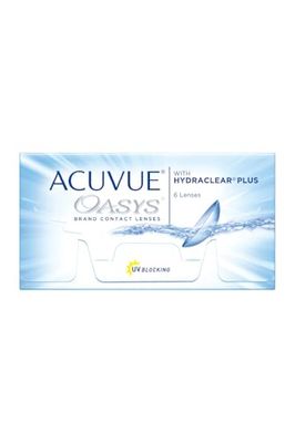 ACUVUE® OASYS with HYDRACLEAR® PLUS - Reemplazo Quincenal - protección UV - 6 lentes