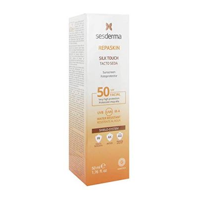 Sesderma Repaskin Zijde, Spf50, 50 ml, Wit, 1 unidad (Paquete de 1)