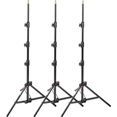 Manfrotto 1051BAC-3 - tripé completo, conjunto de 3, preto
