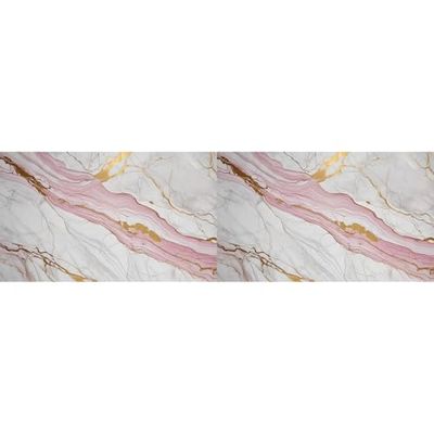 Ambiance Sticker Rol zelfklevende vloercoating, zelfklevend, antislip, marmereffect, grijs en roze, H 60 x B 200 cm