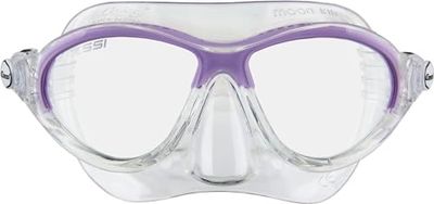 Cressi Moon Kid Mask - Maschera per Immersioni e Snorkeling, Trasparente/Lilla, Taglia Unica, Unisex Bambini