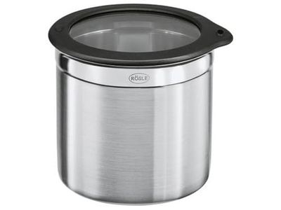 Rösle Estaño con tapa de comida fresca, diámetro 6.3 cm, altura 8 cm