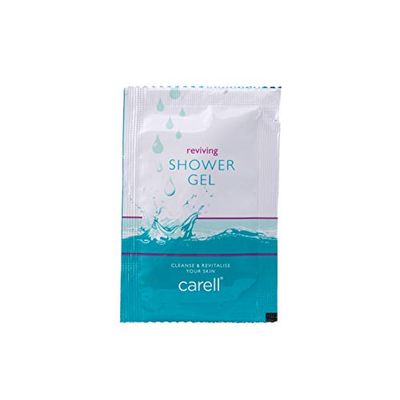 Clinell Skin Shower Gel Sachets - Pack of 100 - 7ml per Sachet - Green Tea Fragranced Shower Gel - Dermatologically Tested and Travel Friendly Body Wash, Gentle Cleansing