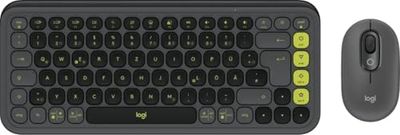 Logitech POP ICON COMBO, Bluetooth keyboard and mouse combo, comfortable typing, programmable keys and buttons, quiet clicks, Easy-Switch up to 3 devices