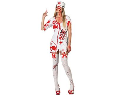 Big verpleegsterkostuum voor dames, Halloween, M/L