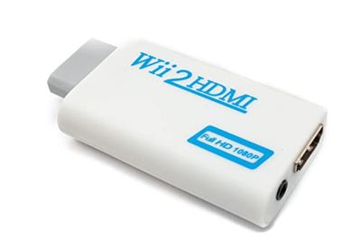 SYSTEM-S WII Y Adapter stekker naar standaard HDMI-stekker AUX vrouwelijke kabel voor Nintendo Wii