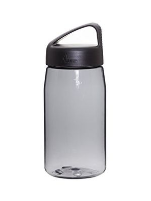 Laken unisex – vuxna tritan med klassiskt lås (bred öppning) 0,45 l tritanflaska, grå, 0,45
