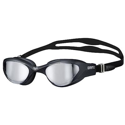 arena The One Mirror Gafas de Natación Unisex para Adultos, Gafas de Natación con Grandes Lentes de Espejo, Tratamiento Antiempañamiento, Protección UV, Puente Nasal Autoajustable, Juntas Orbit-Proof