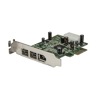 StarTech.com 3 Port 2b 1a Low Profile 1394 PCI Express FireWire Card Adapter - PCI Express 1394a - PCIe FireWire 400 Card (PEX1394B3LP)