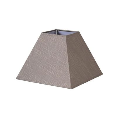 PRENDELUZ Paralume E27 in lino grigio, dimensioni 40x18x28 cm, ideale per decorare e ammorbidire la luce all'interno.