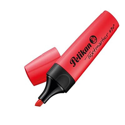 Pelikan Highlighters 490, röd, förpackning med 10 tum låda