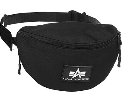 Alpha Industries Marsupio in gomma stampato Unisex Hipbag Black