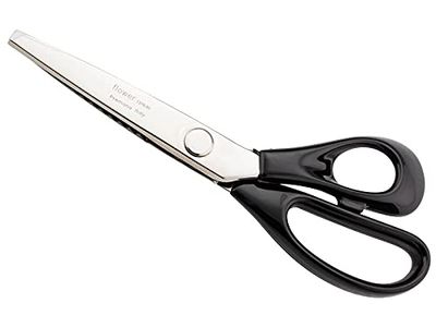 Alpen Forbici dentate nichelate, manico in plastica, 21,0 cm