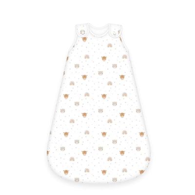 Herding Saco de Dormir Babybest Little Friends, 70 cm, con Cremallera Lateral y Botones de presión, Material Exterior: 100% algodón/Relleno: 100% poliéster
