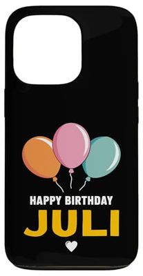 Feliz cumpleaños Juli Carcasa para iPhone 13 Pro