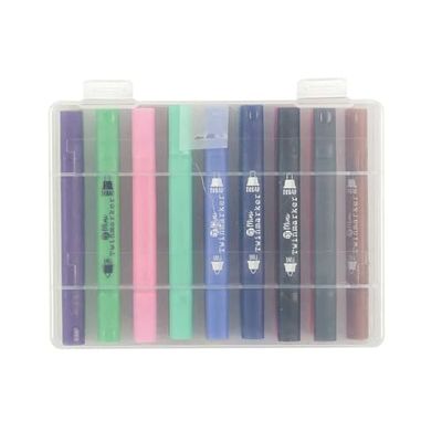 THE CONCEPT FACTORY, EC5338, Lot de 18 Feutres de Coloriage Double Pointe, Feutres à double pointe pour plus de flexibilité, Dimensions compactes et pratiques
